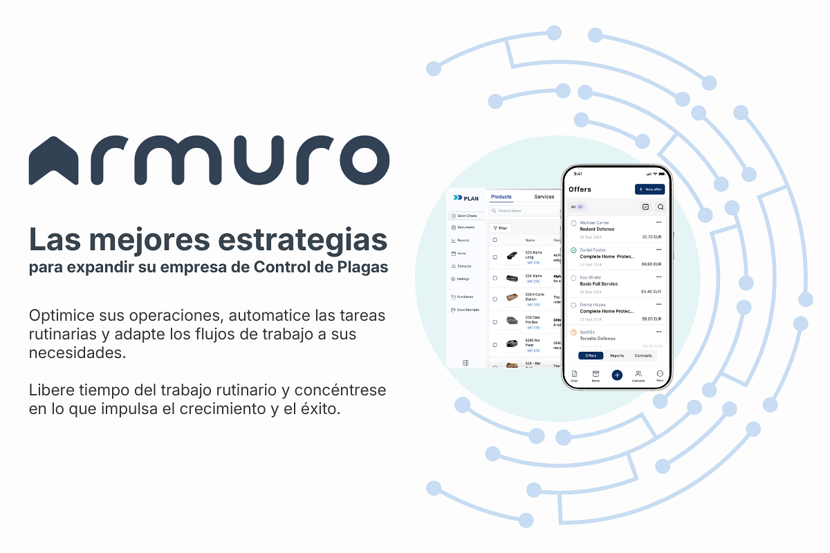 Armuro: el software control de plagas que trabaja cuando tú no puedes